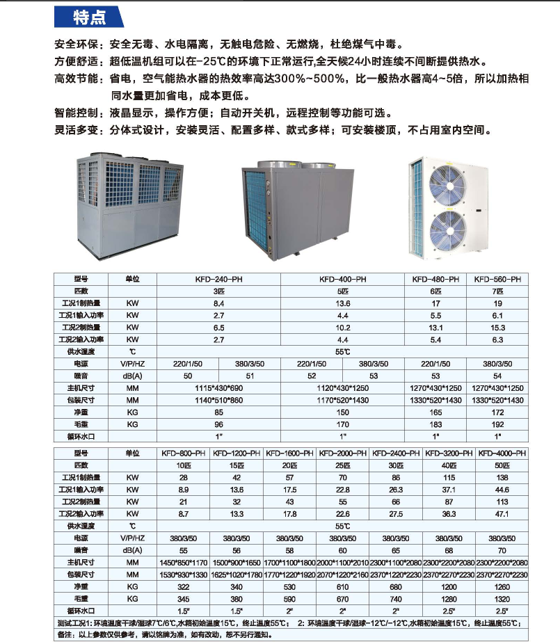 商用超低溫氟循環(huán)熱水機(jī)