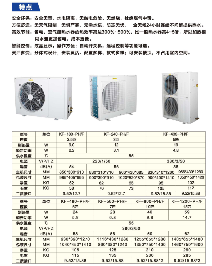 家用氟循環熱水機